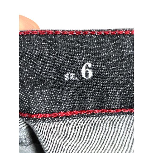 White House Black Market Classic Rise Charcoal Jegging Jeans 6 Whimsigoth Casual - Picture 7 of 10